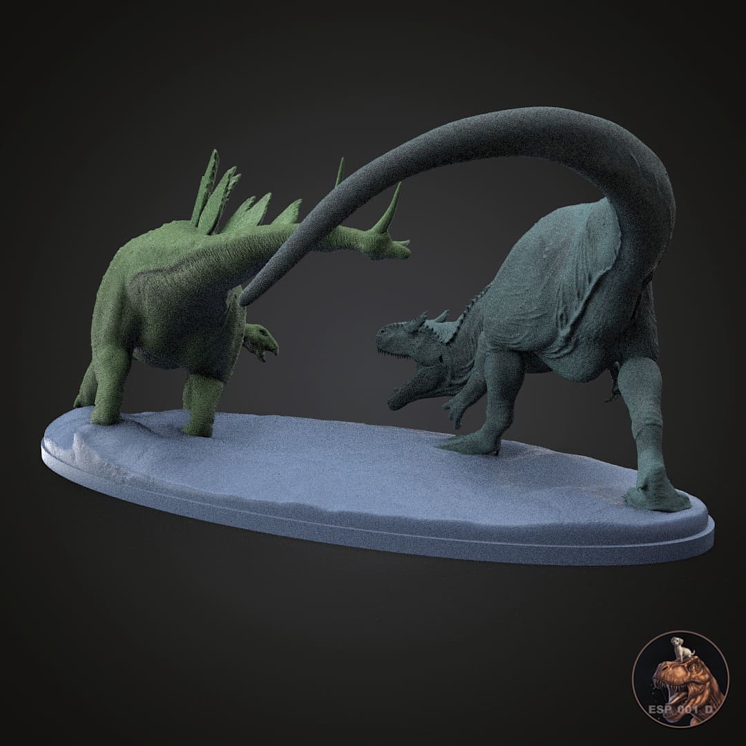 Allosaurus fragilis / Stegosaurus stenops