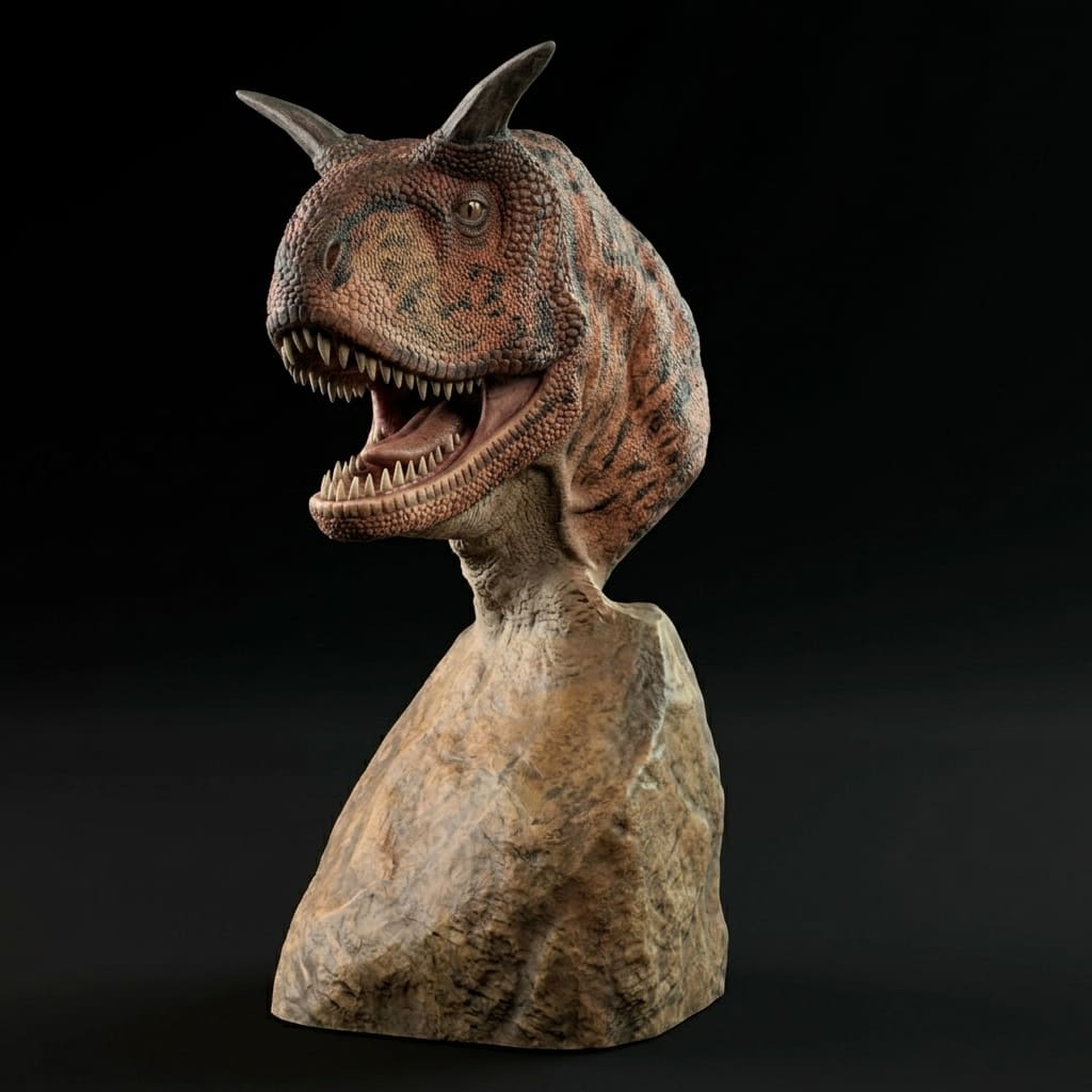 Carnotaurus sastrei bust