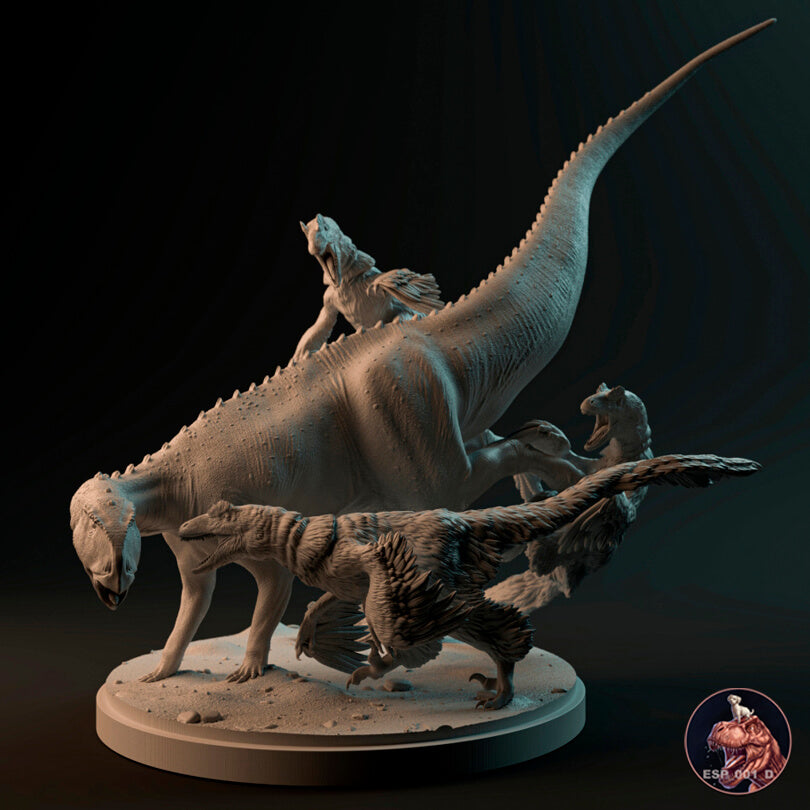 Deinonychus gegen Tenontosaurus