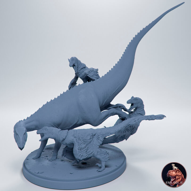 Deinonychus gegen Tenontosaurus