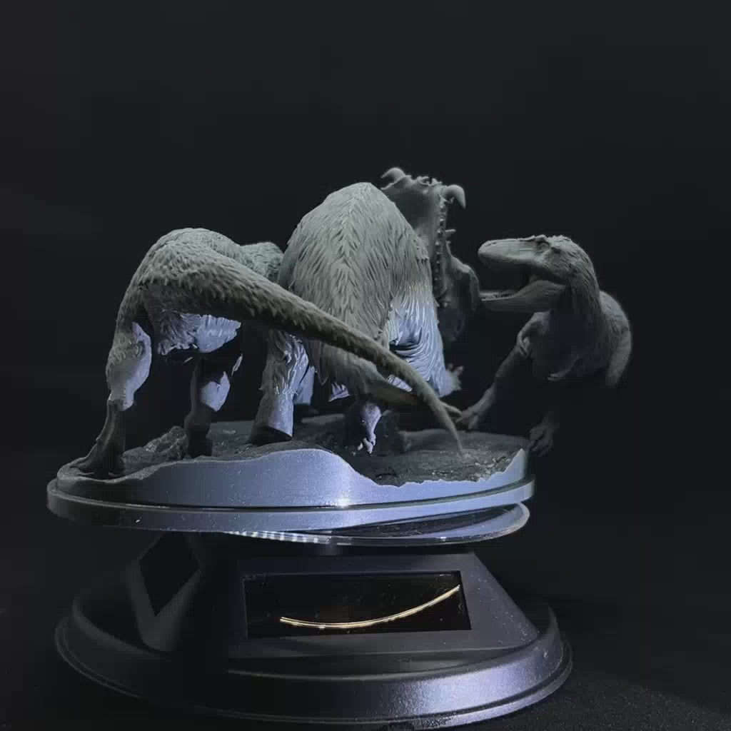 Nanuqsaurus gegen Pachyrhinosaurus