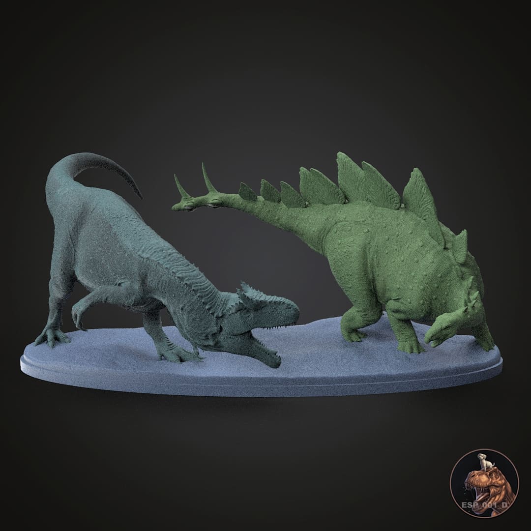 Allosaurus fragilis / Stegosaurus stenops
