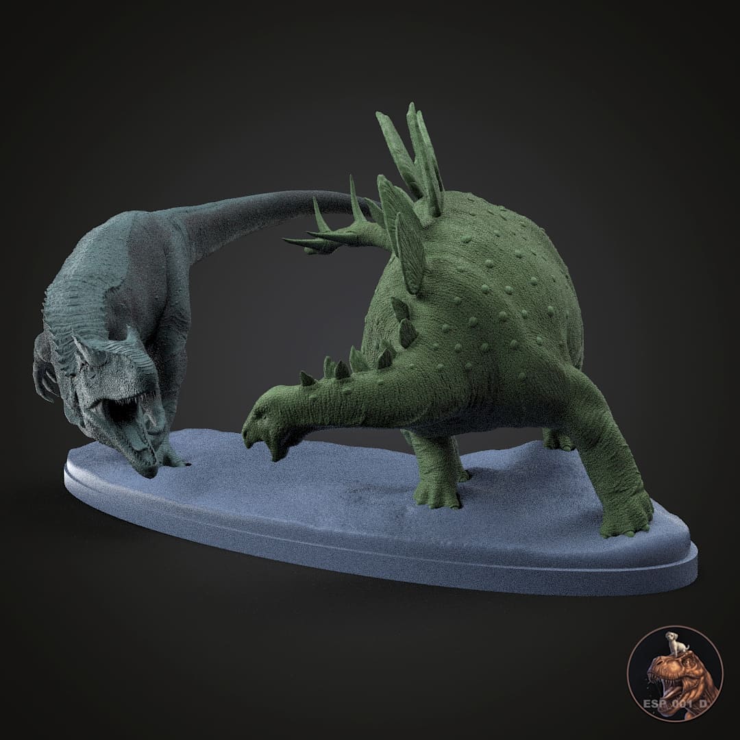 Allosaurus fragilis / Stegosaurus stenops
