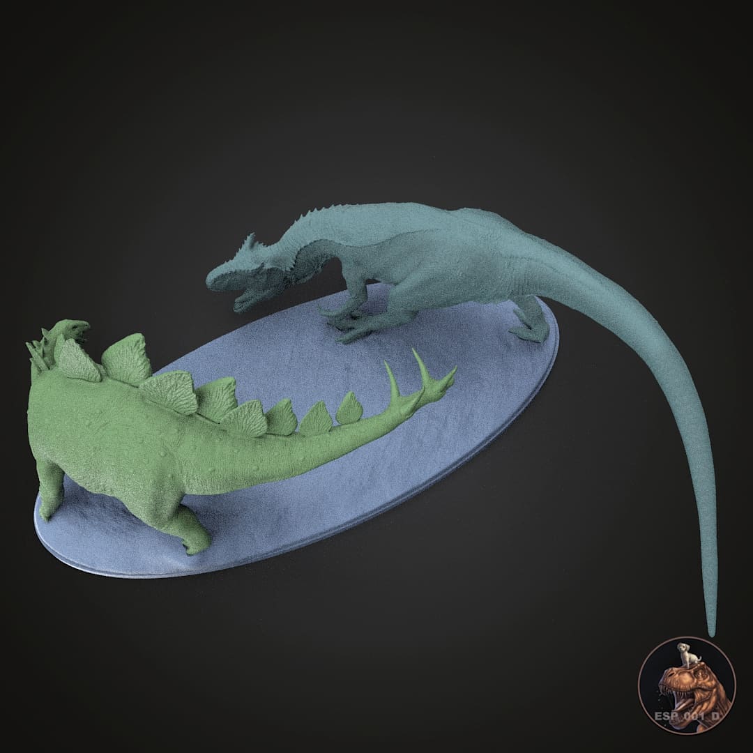 Allosaurus fragilis / Stegosaurus stenops