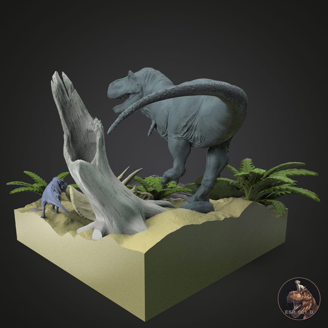 Tyrannosaurus Rex-Diorama Hell Creek