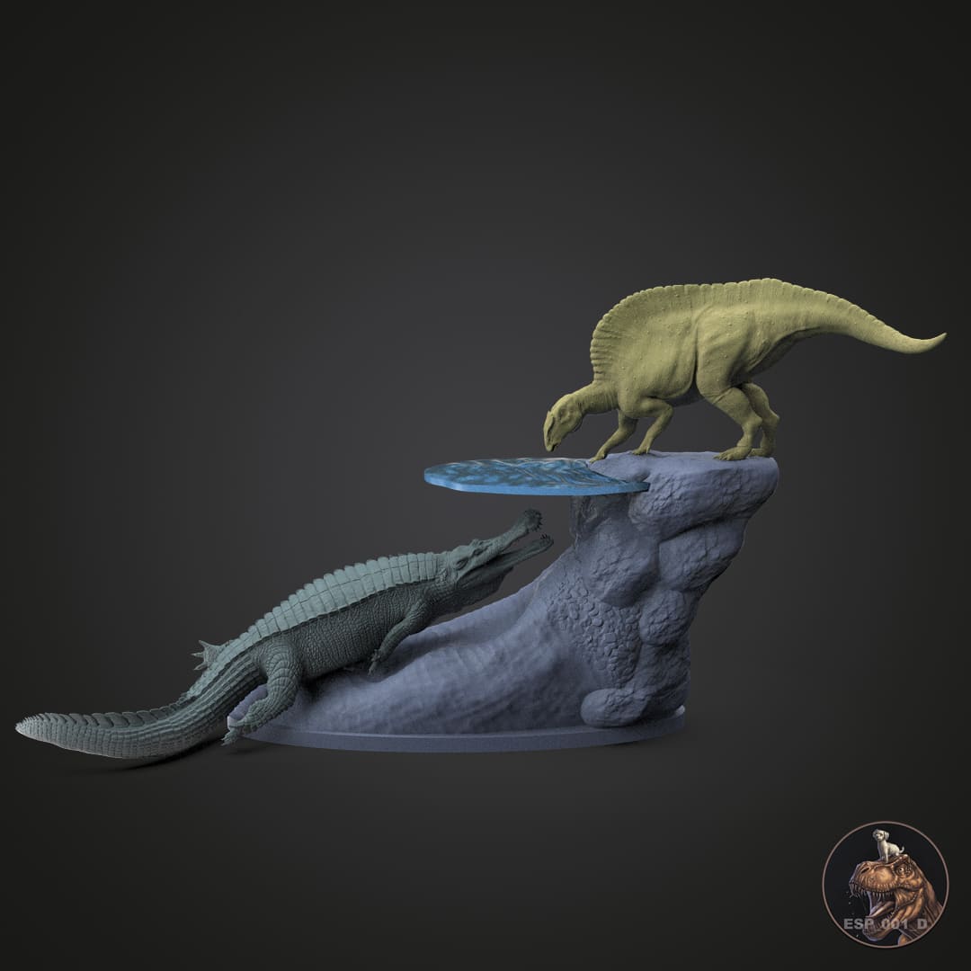 Ouranosaurus / Sarcosuchus