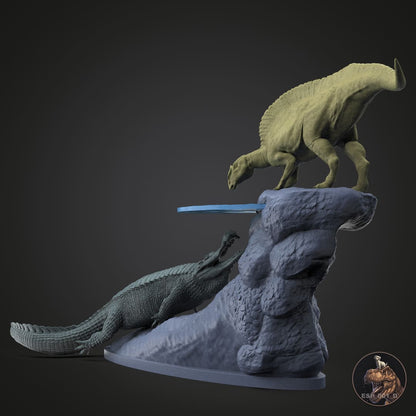 Ouranosaurus / Sarcosuchus