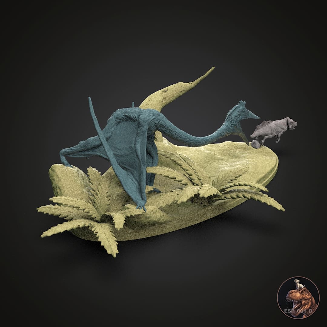 Quetzalcoatlus / Leptoceratops