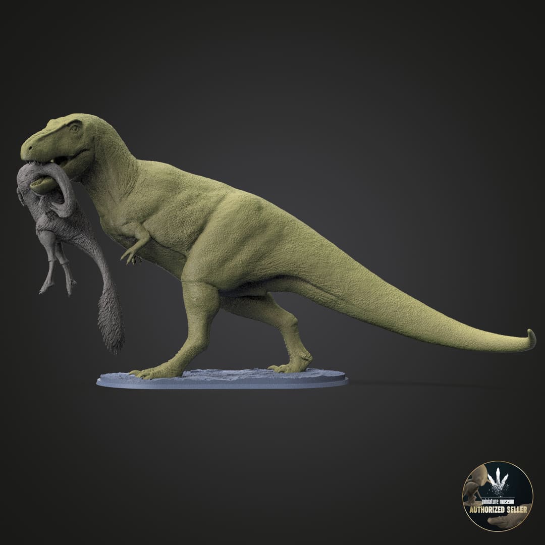 Tarbosaurus bataar / Gallimimus