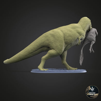 Tarbosaurus bataar / Gallimimus