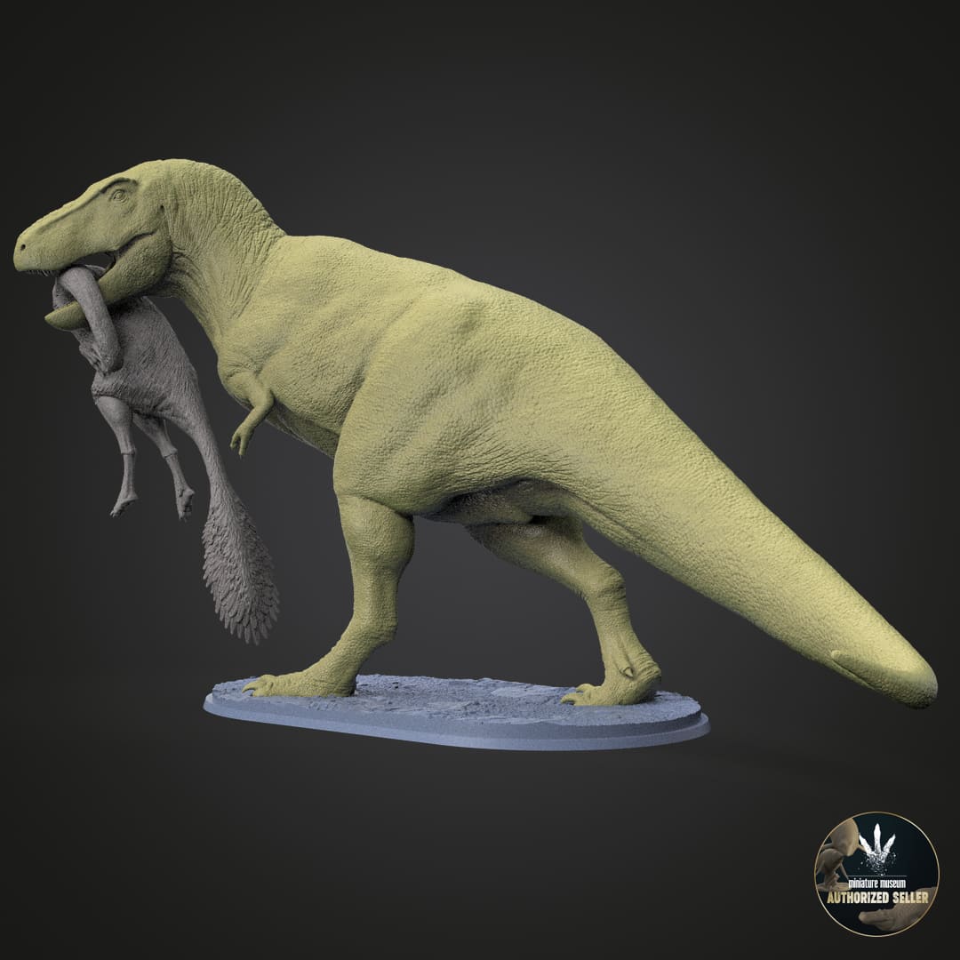 Tarbosaurus bataar / Gallimimus