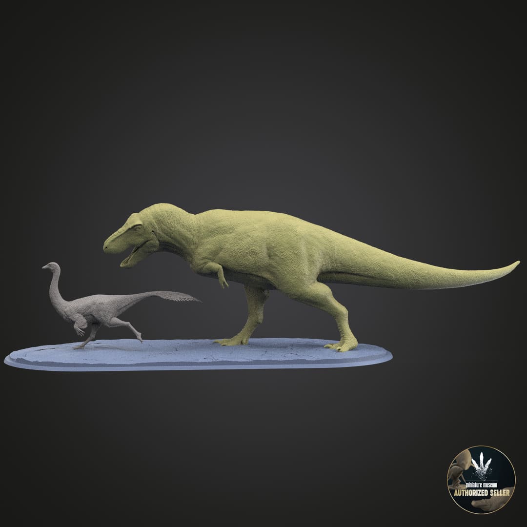 Tarbosaurus bataar / Gallimimus