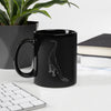 Coelophysis glossy black mug