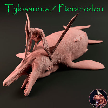 Tylosaurus / Pteranodon