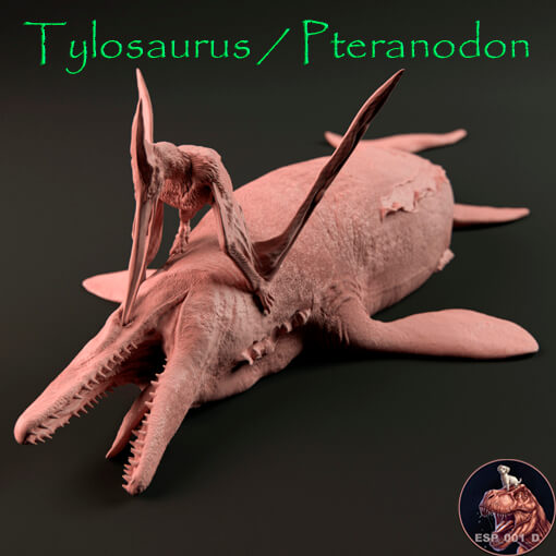 Tylosaurus / Pteranodon