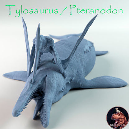 Tylosaurus / Pteranodon