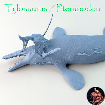 Tylosaurus / Pteranodon