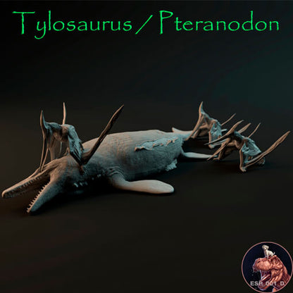 Tylosaurus / Pteranodon