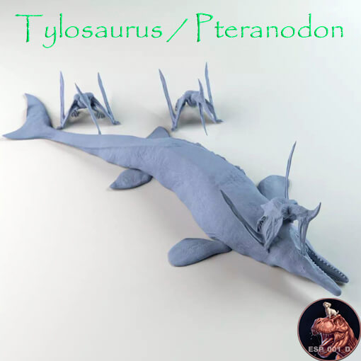 Tylosaurus / Pteranodon