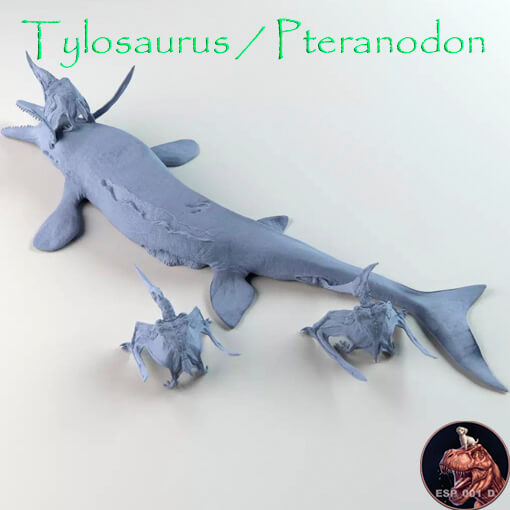 Tylosaurus / Pteranodon