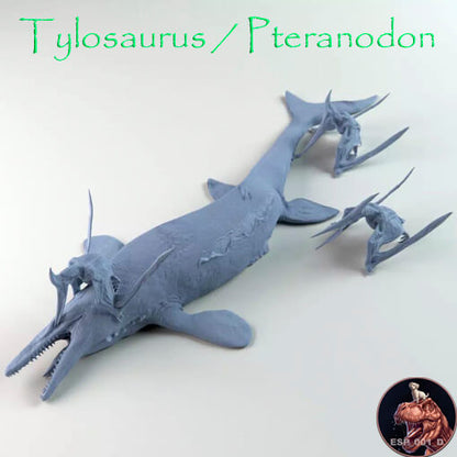 Tylosaurus / Pteranodon