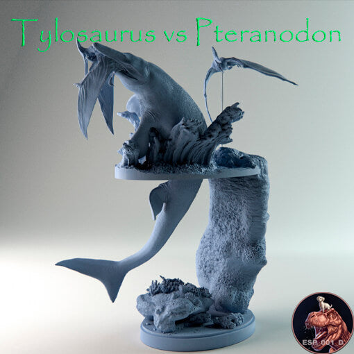 Tylosaurus vs Pteranodon