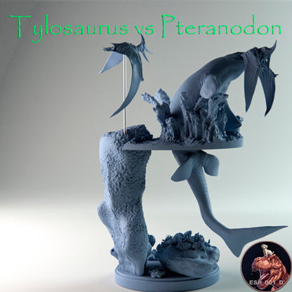 Tylosaurus vs Pteranodon