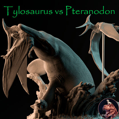 Tylosaurus vs Pteranodon