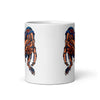 Allosaurus glossy white mug