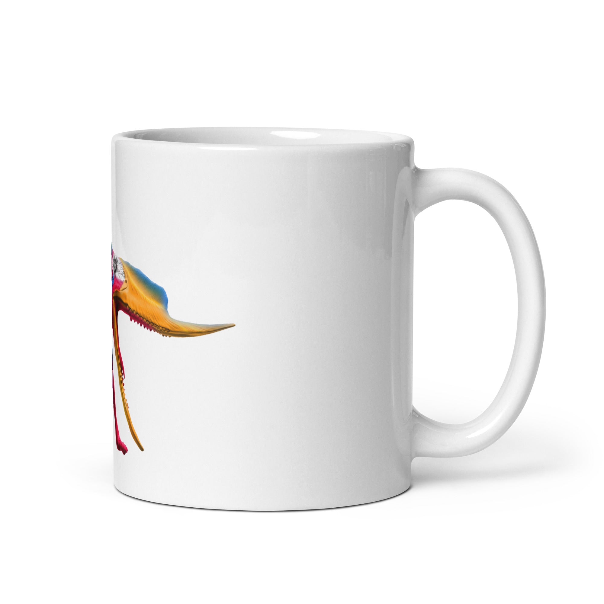 Dsungapitherus glossy white mug