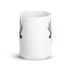 Longisquama glossy white mug