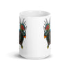 Styracosaurus glossy white mug