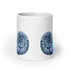 Ammonite glossy white mug