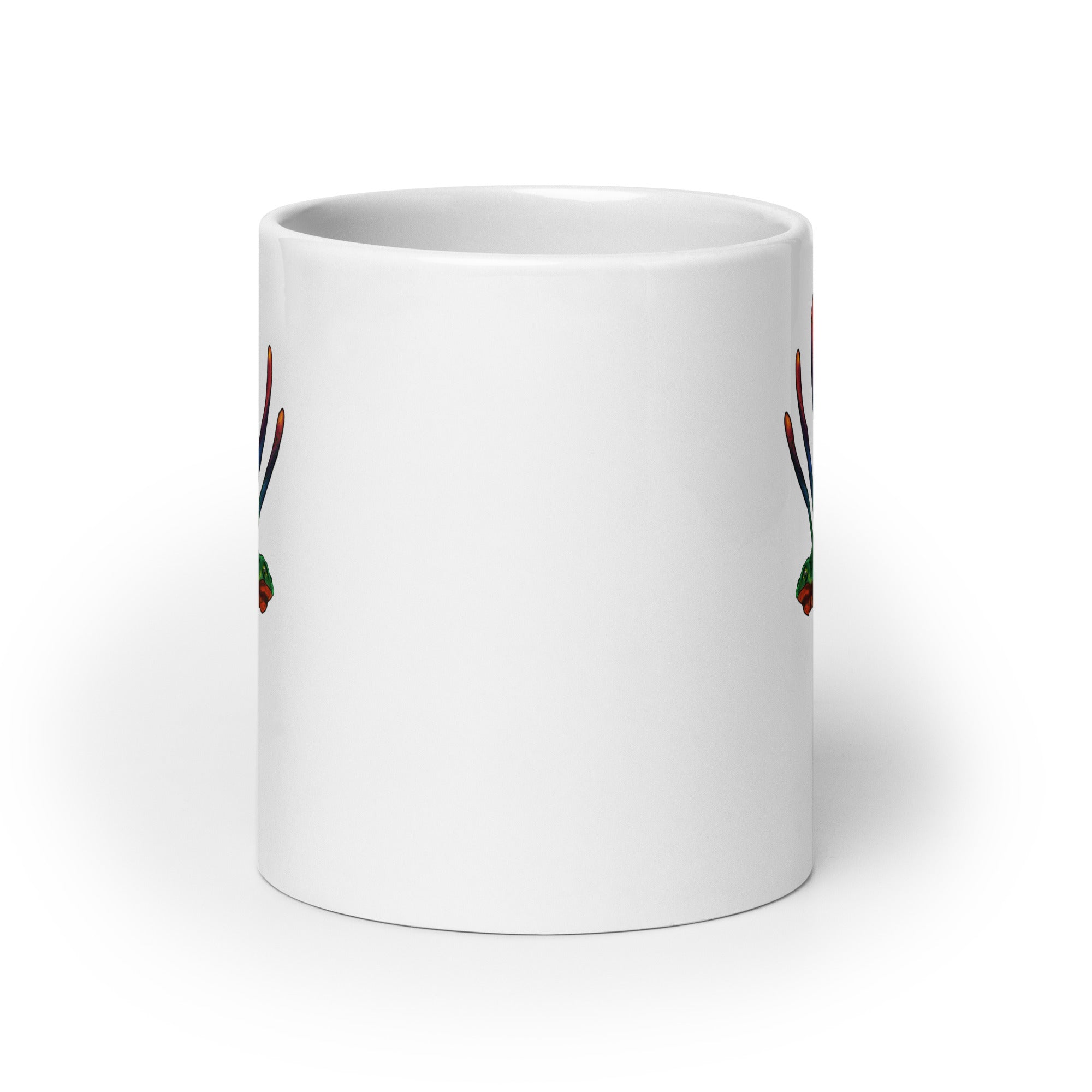 Taza blanca brillante Longisquama