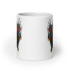 Styracosaurus glossy white mug